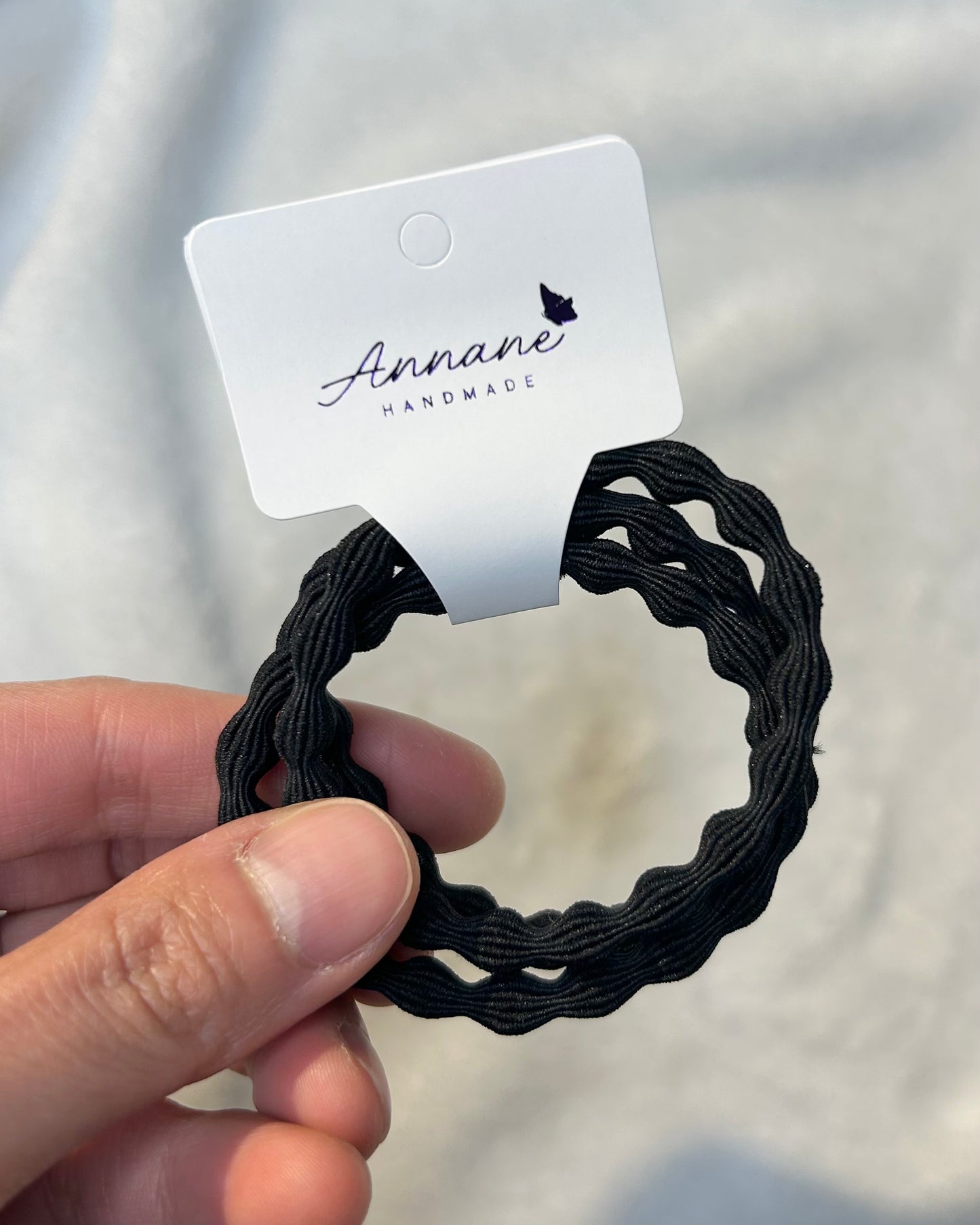 Peanut Hair Ties (pack of 3)