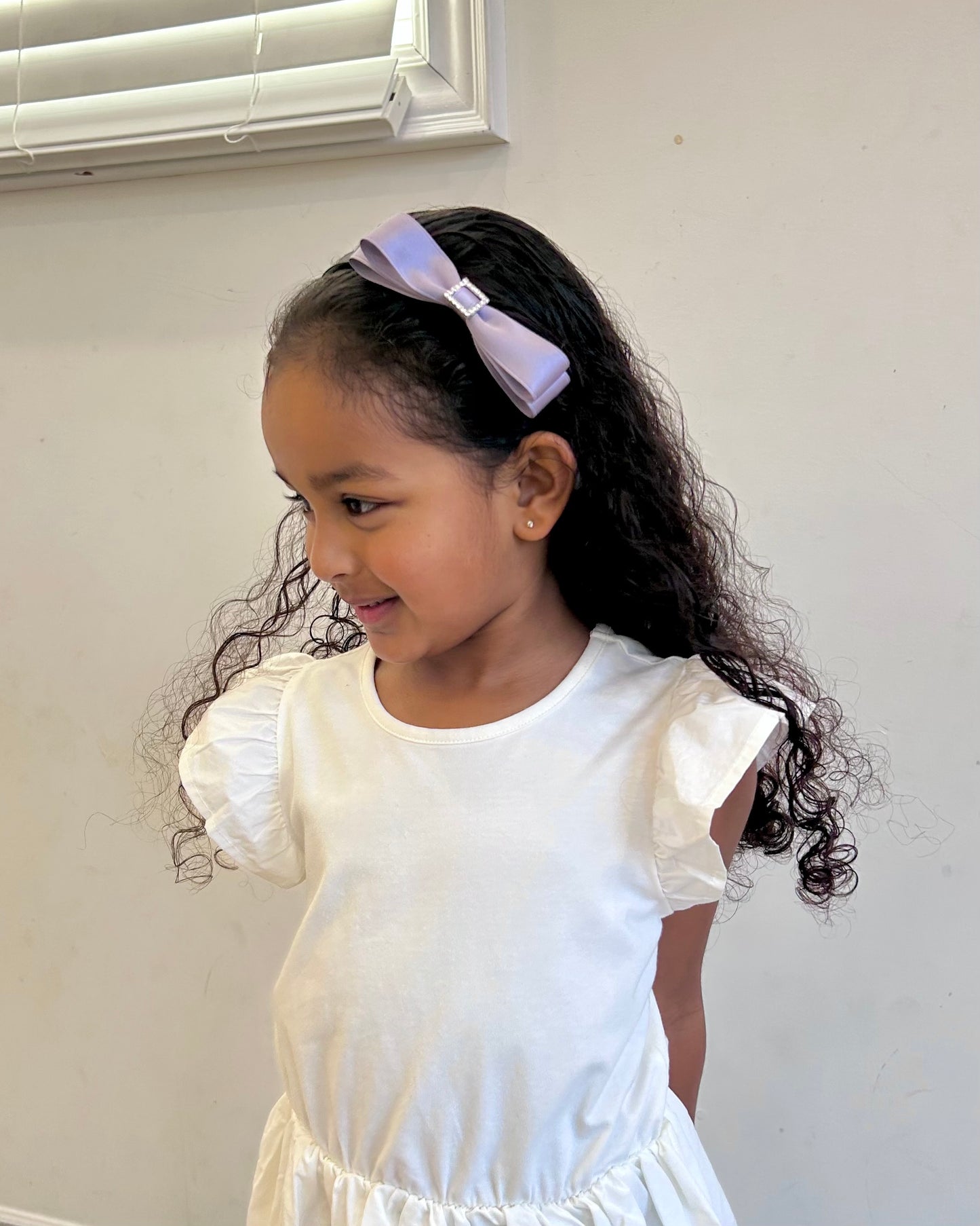 Classic Satin Crystal Bow Headband