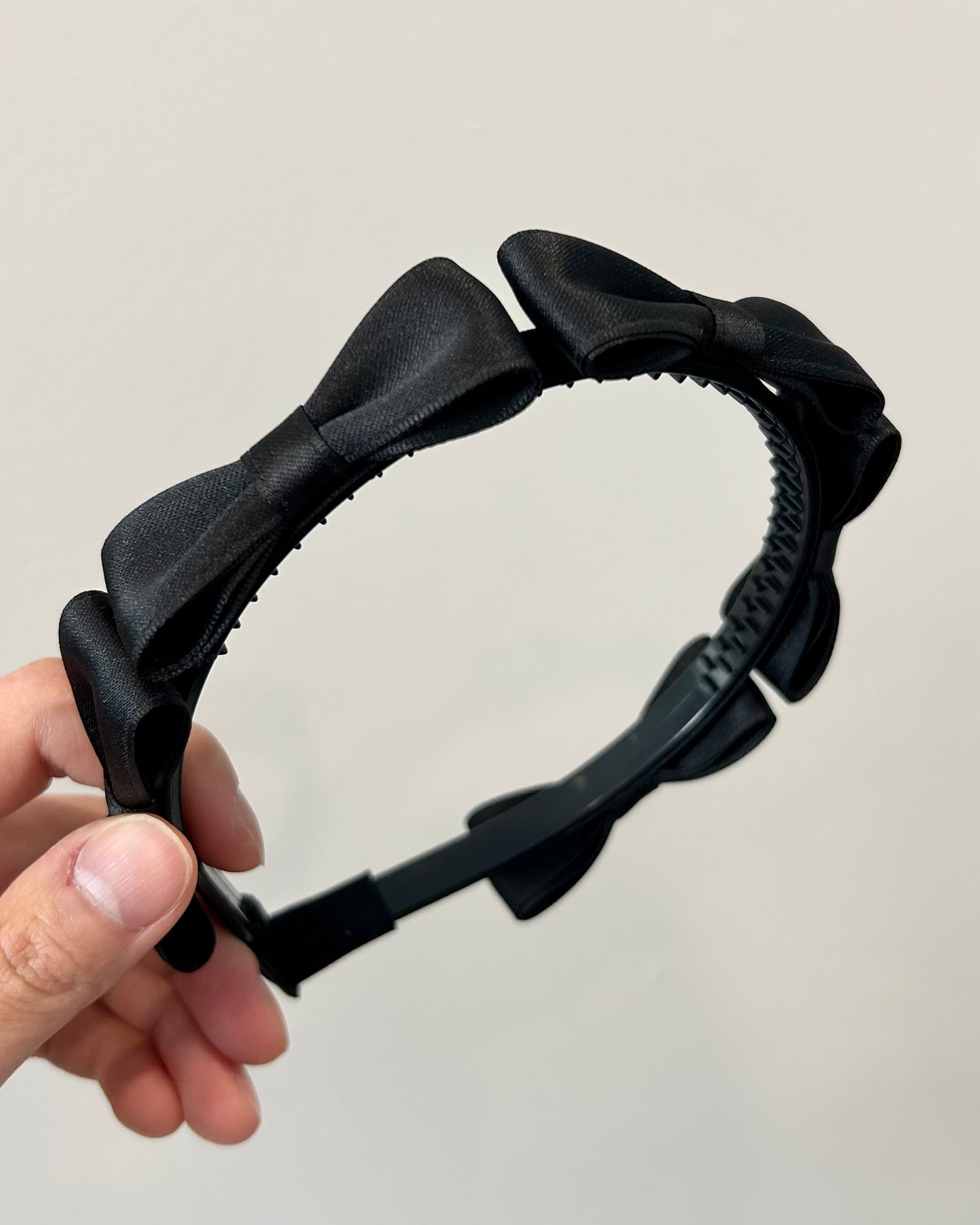 Slim Satin Bow Headband