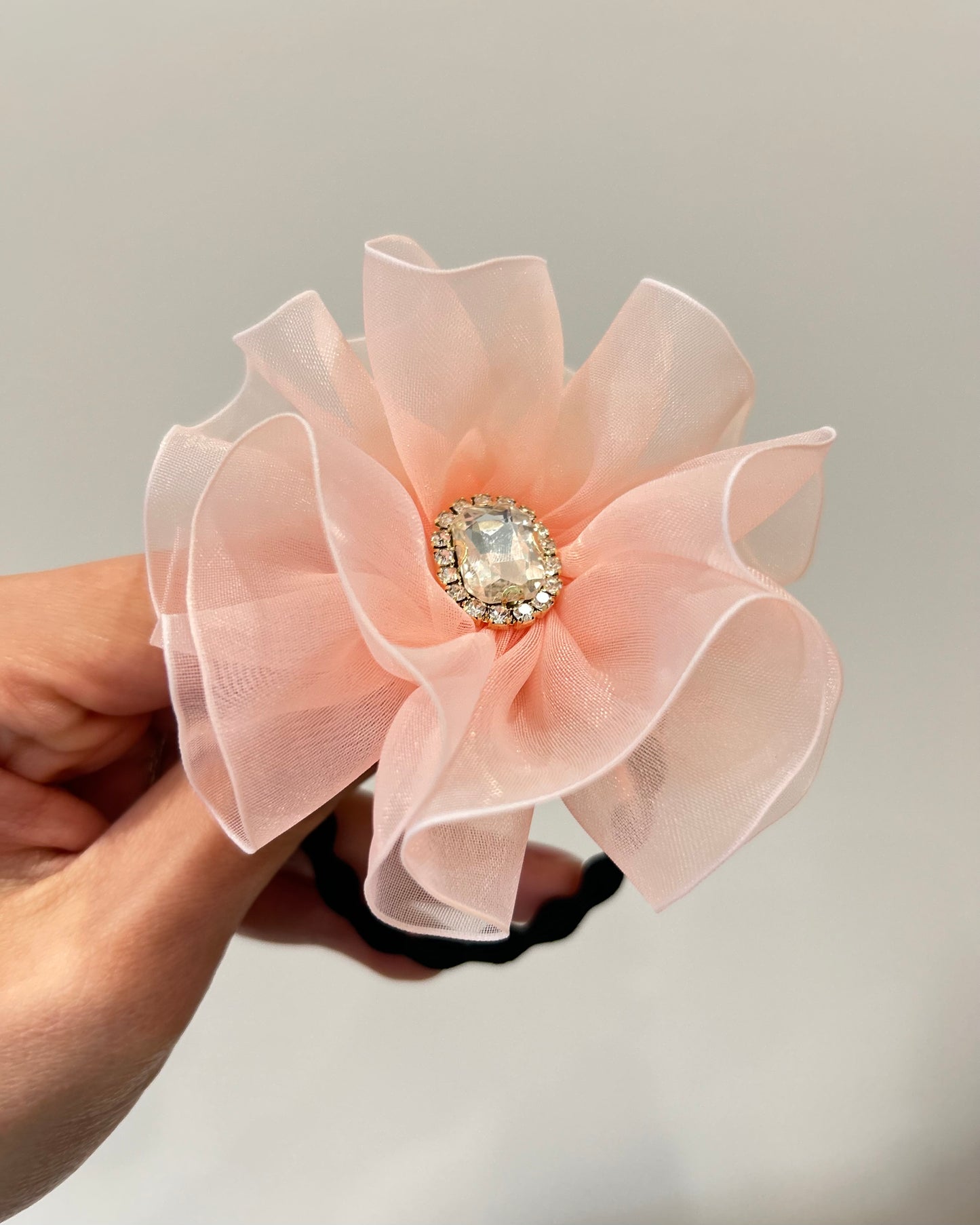 Elegant Organza Flower Hair Tie