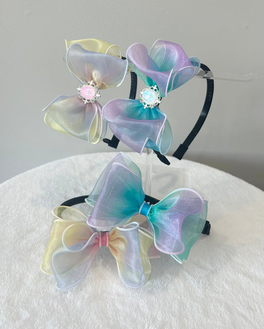 Aurora Organza Bow Headband