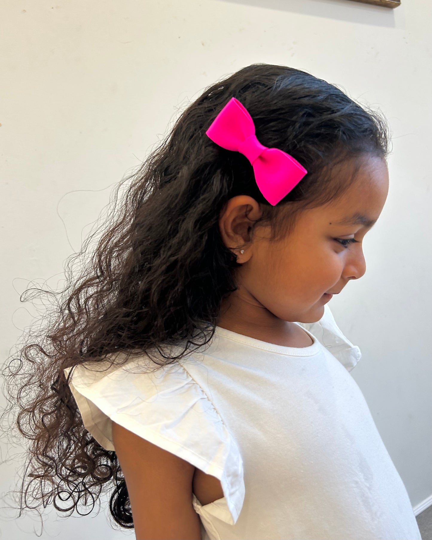 Mini Neoprene Bow Hair Clip Set (2pcs)