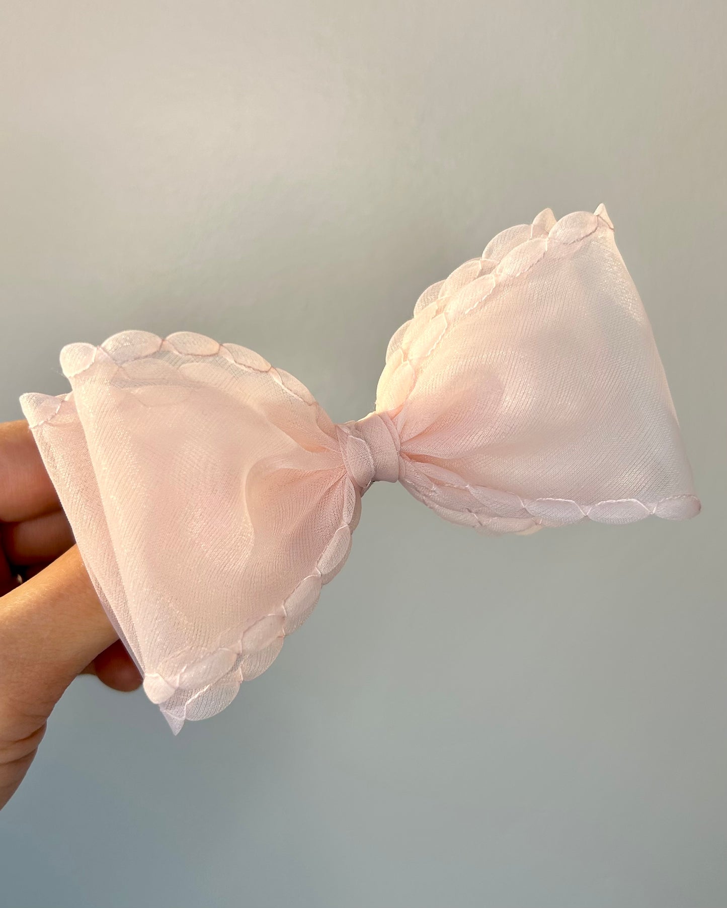 Sheer Organza Bow Clip