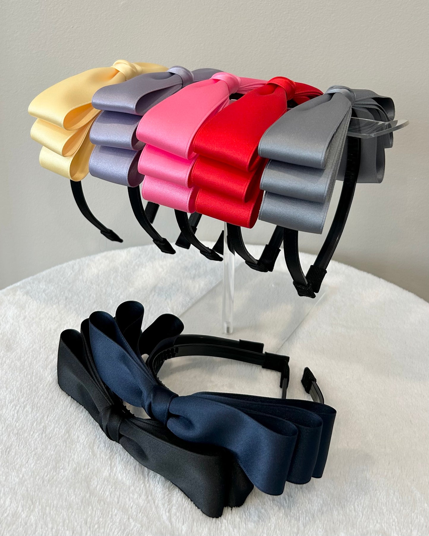 Classic Satin Oversized Bow Headband