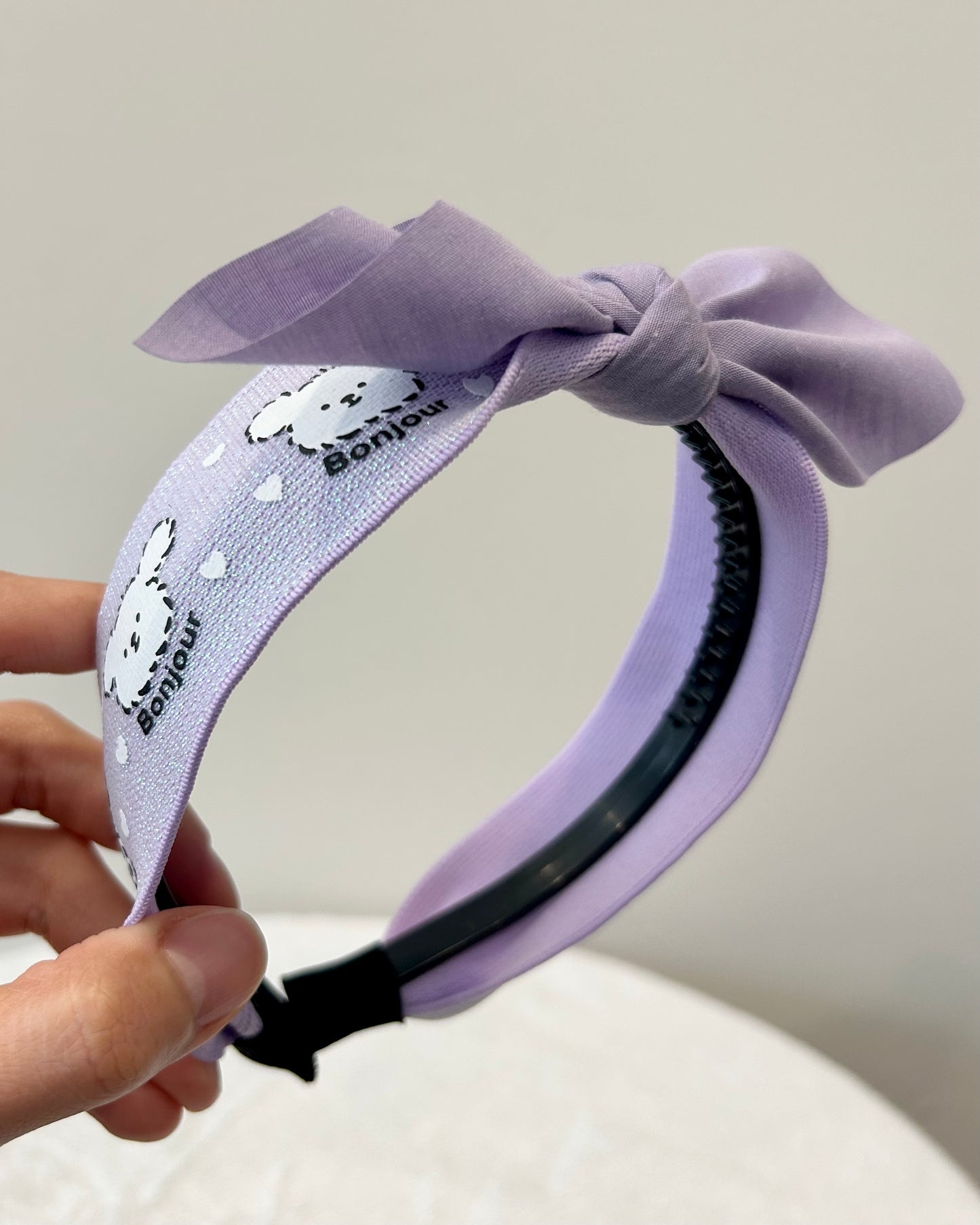 Bonjour Bichon Bow Headband