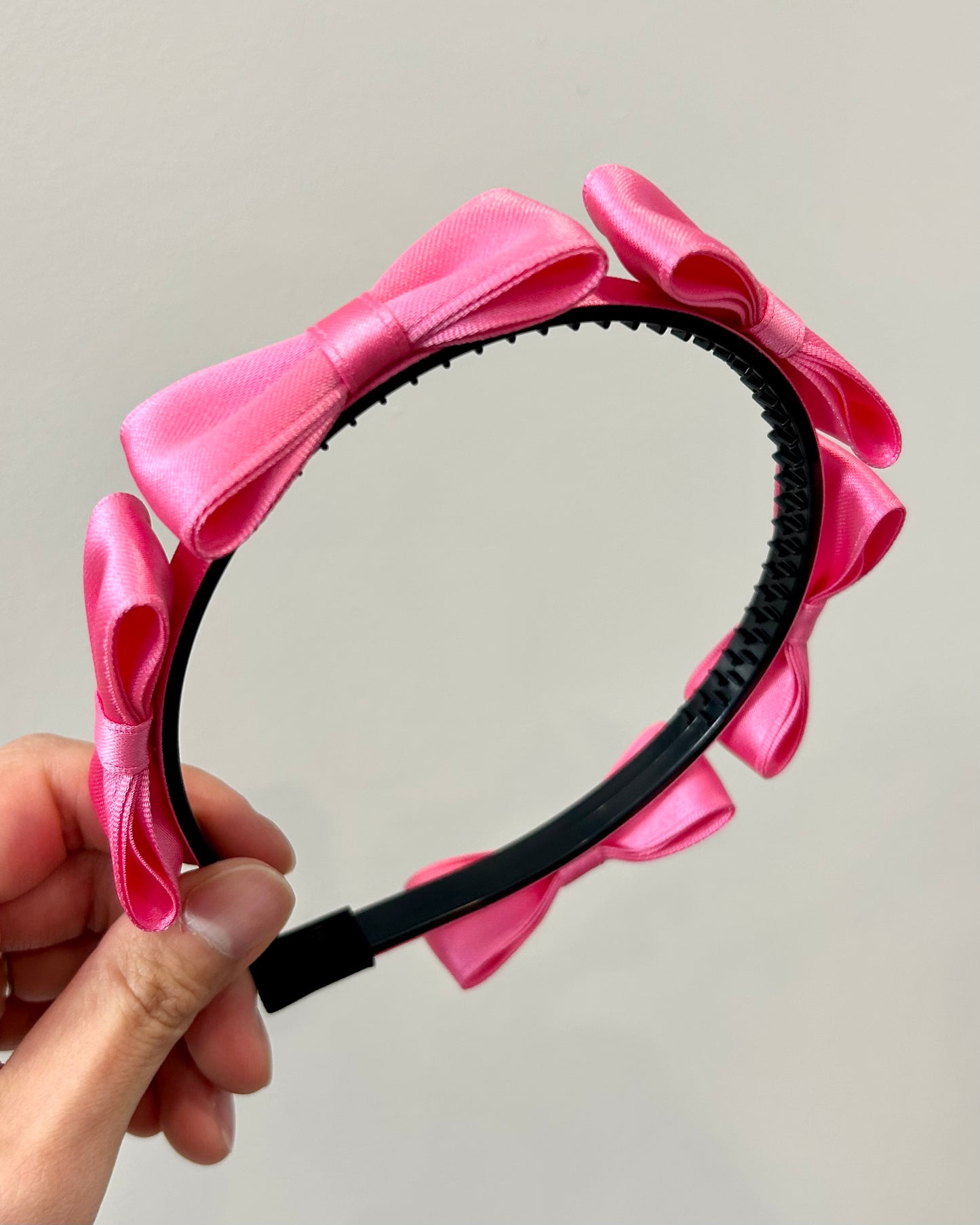 Slim Satin Bow Headband