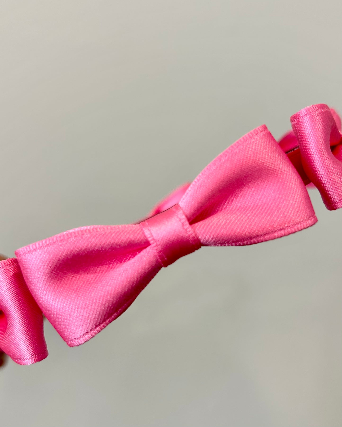 Slim Satin Bow Headband