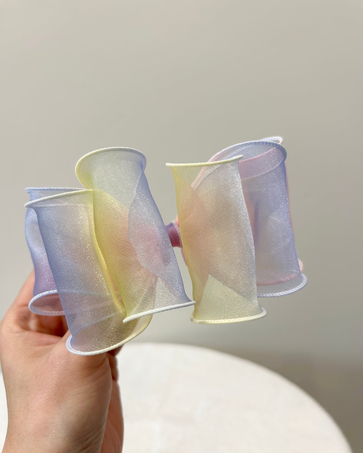 Aurora Organza Bow Clip