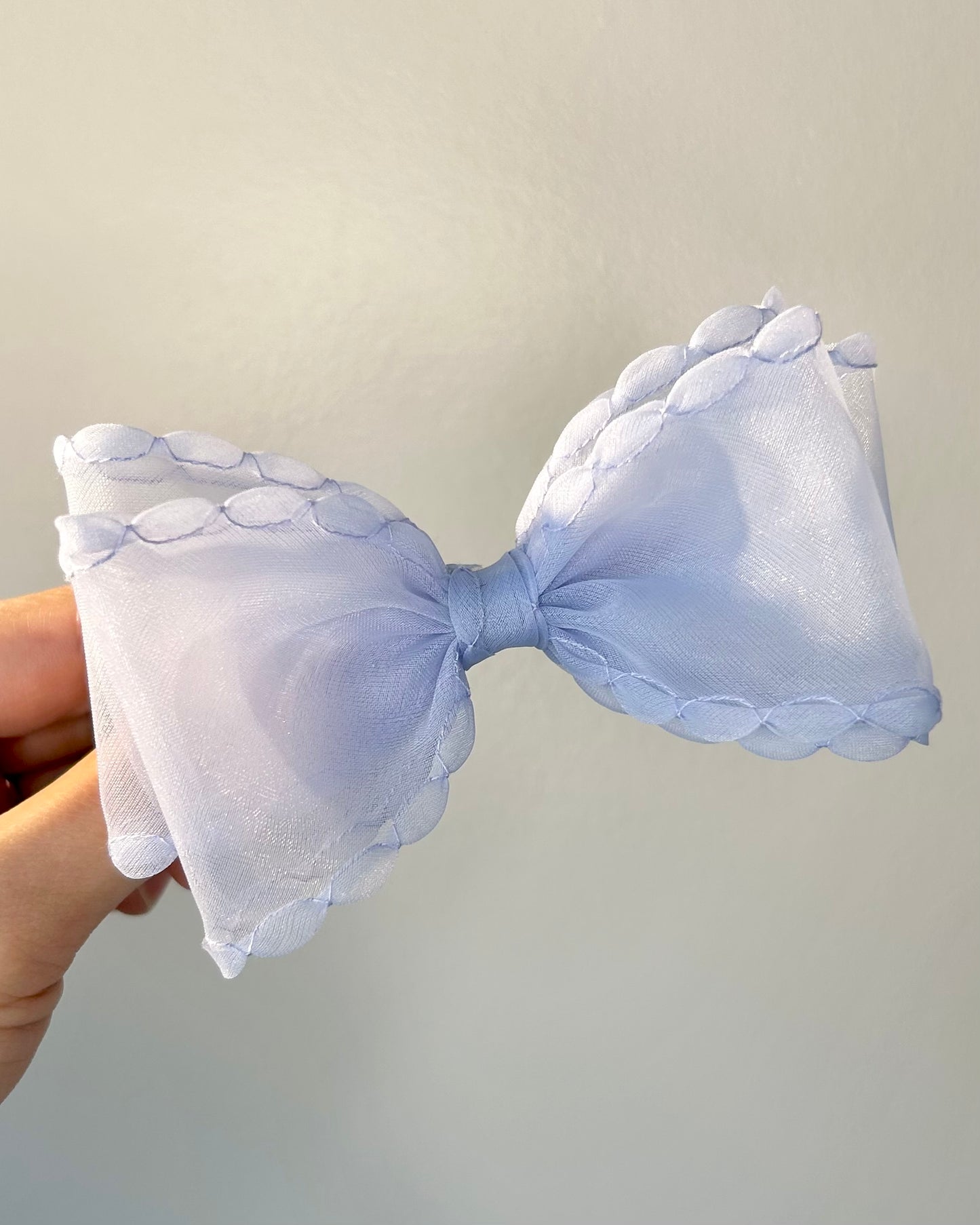 Sheer Organza Bow Clip