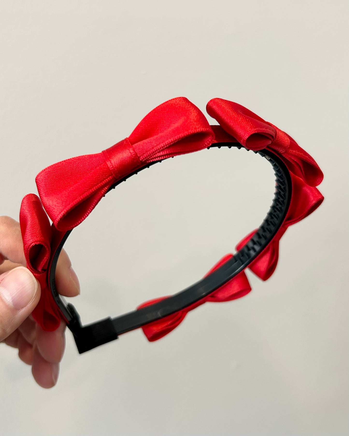 Slim Satin Bow Headband