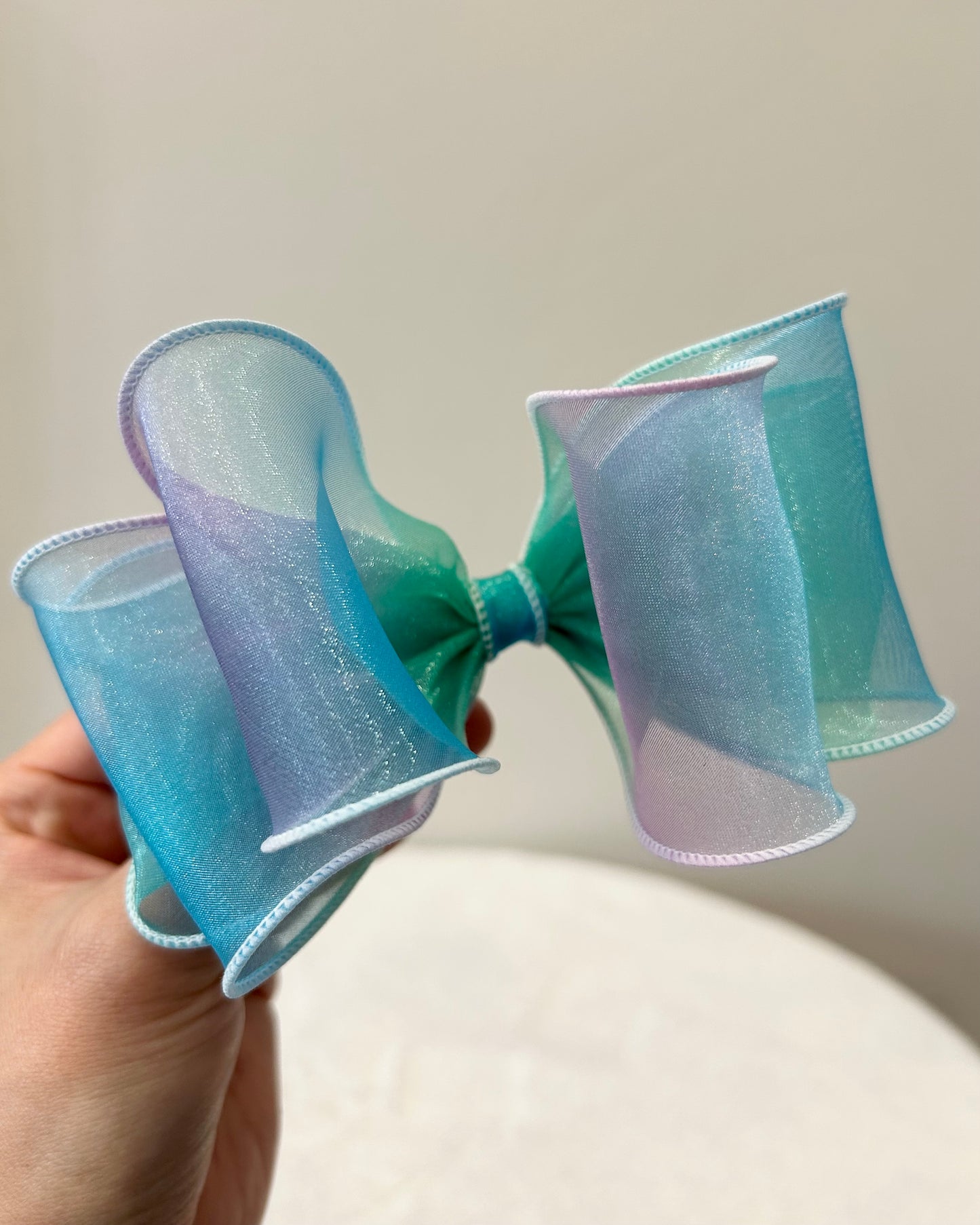 Aurora Organza Bow Clip