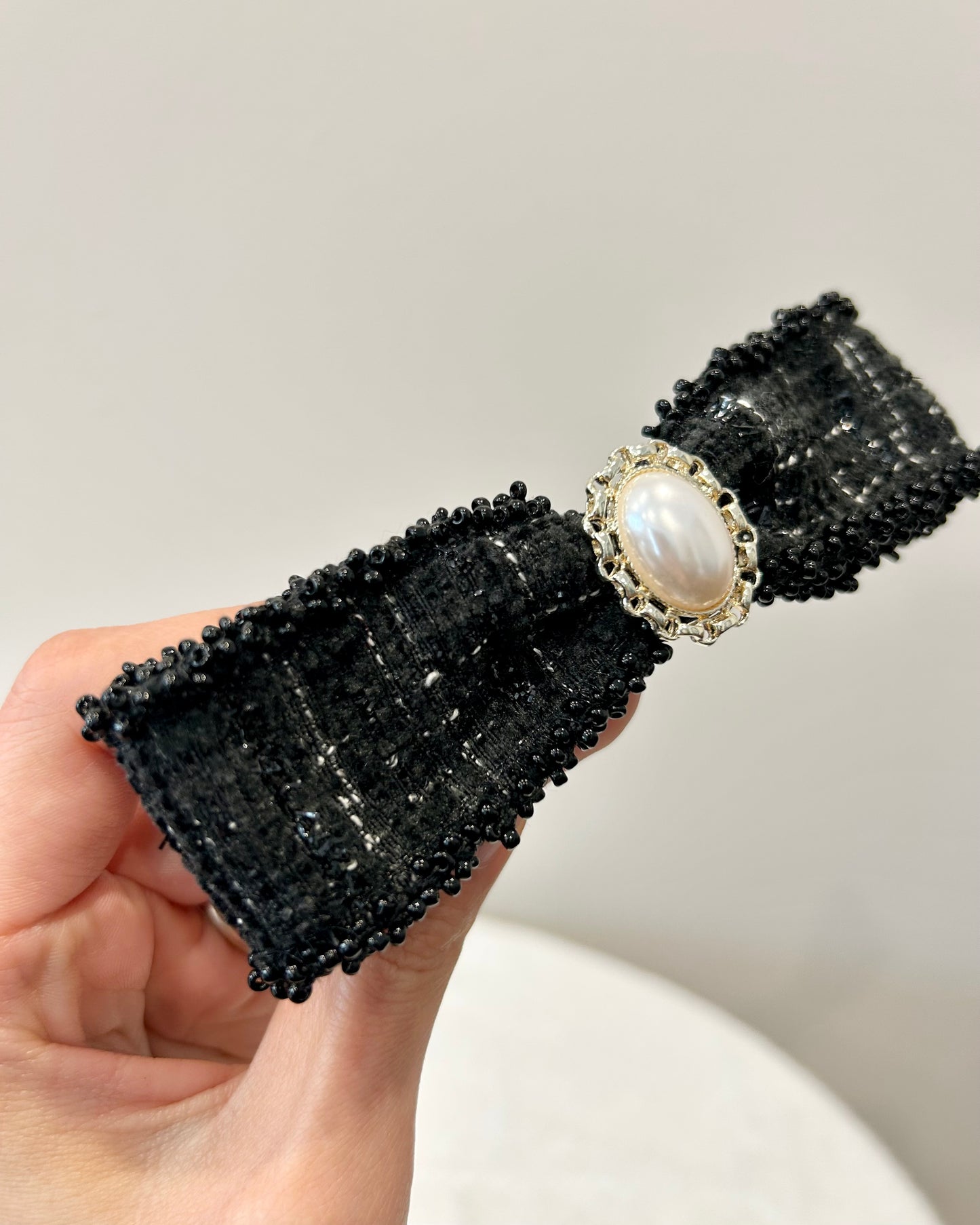 Classic Tweed Pearl Snap Pin