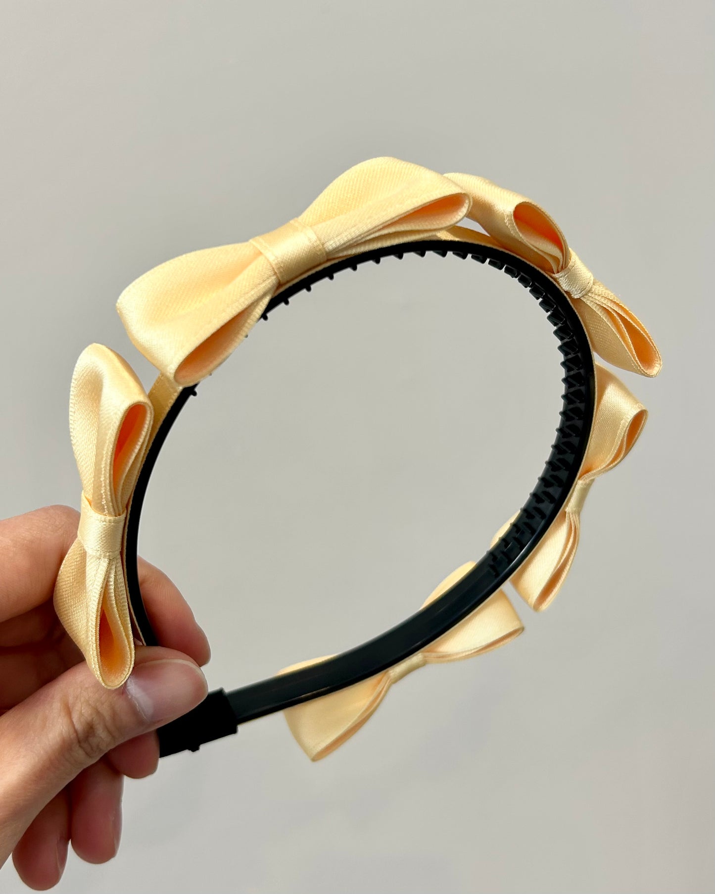 Slim Satin Bow Headband