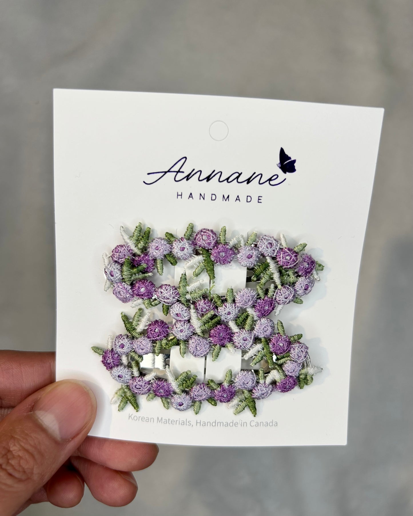 Ditsy Floral Snap Clip Set (2pcs)