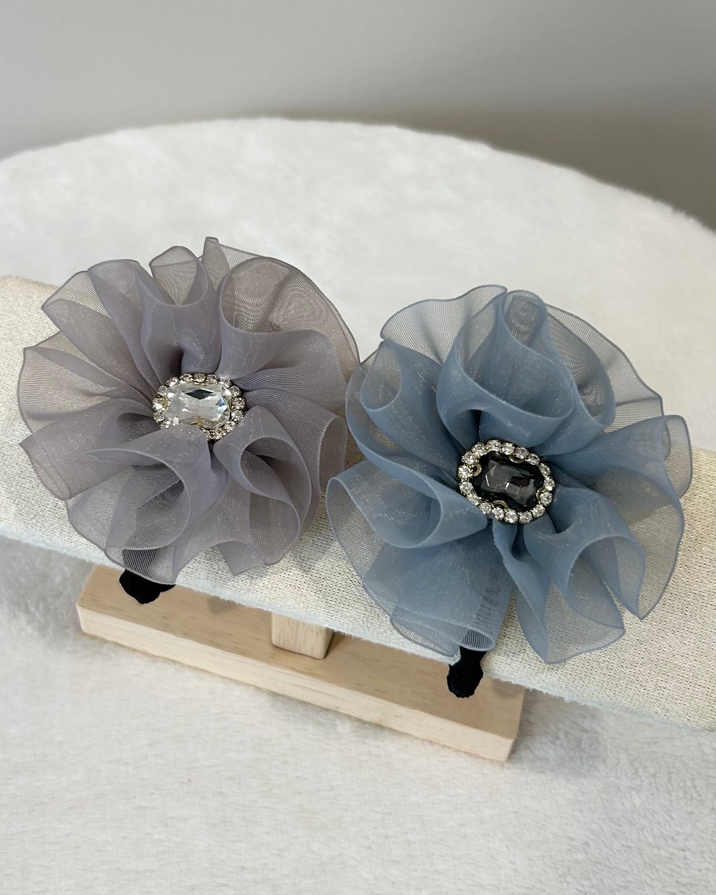 Elegant Organza Flower Hair Tie
