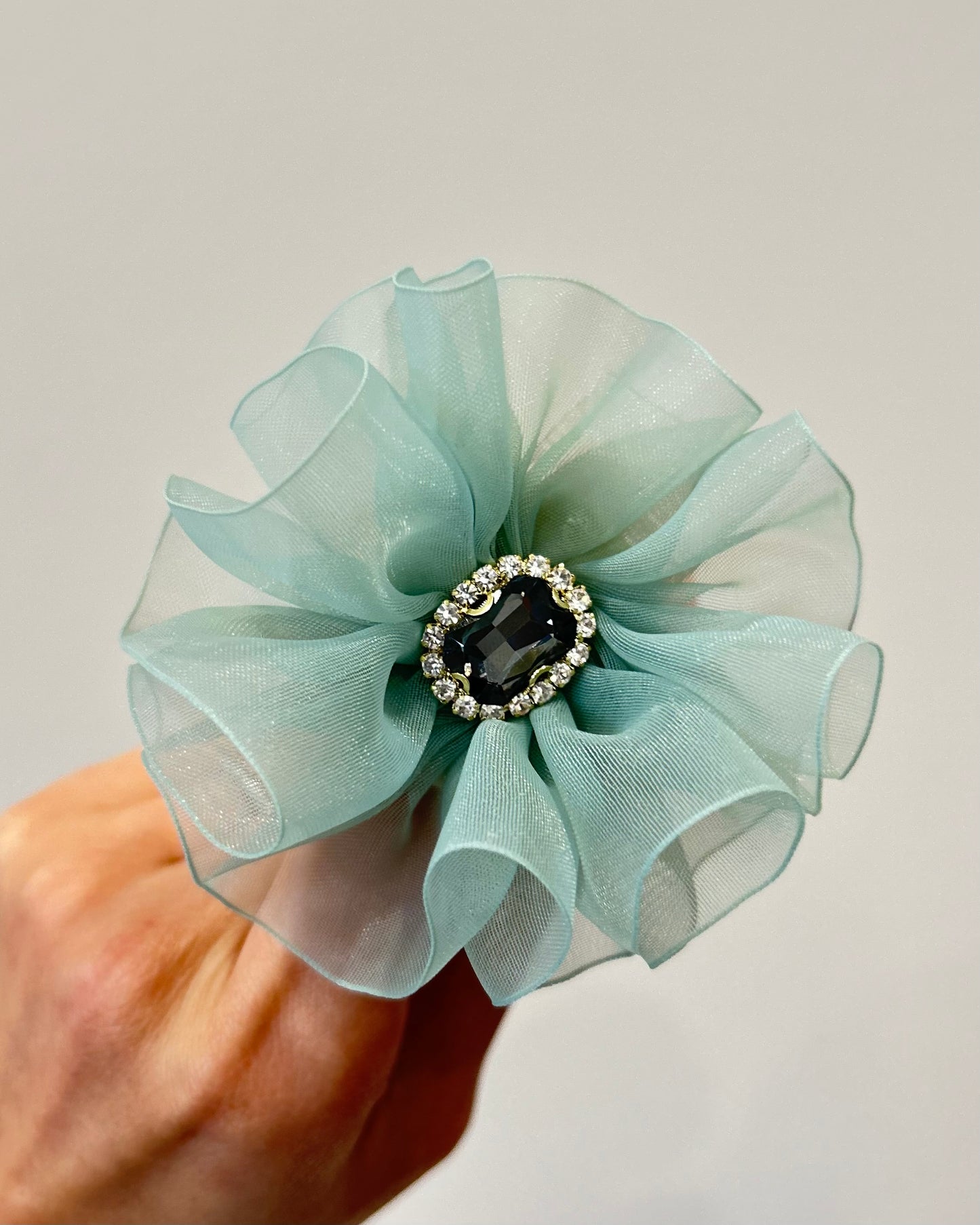 Elegant Organza Flower Hair Tie