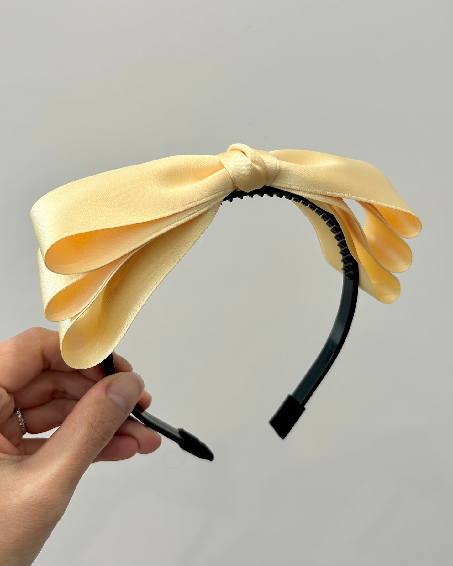 Classic Satin Oversized Bow Headband