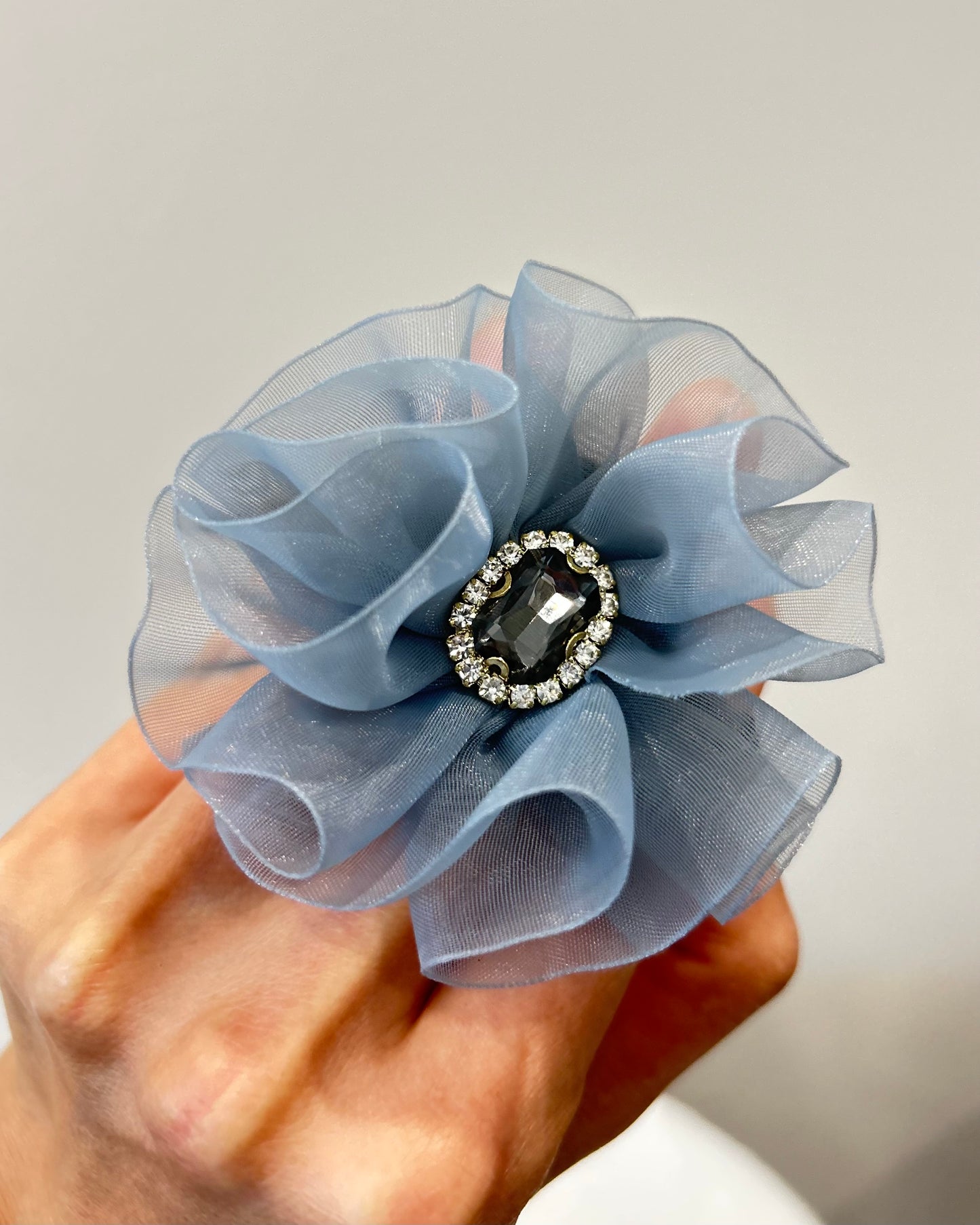 Elegant Organza Flower Hair Tie
