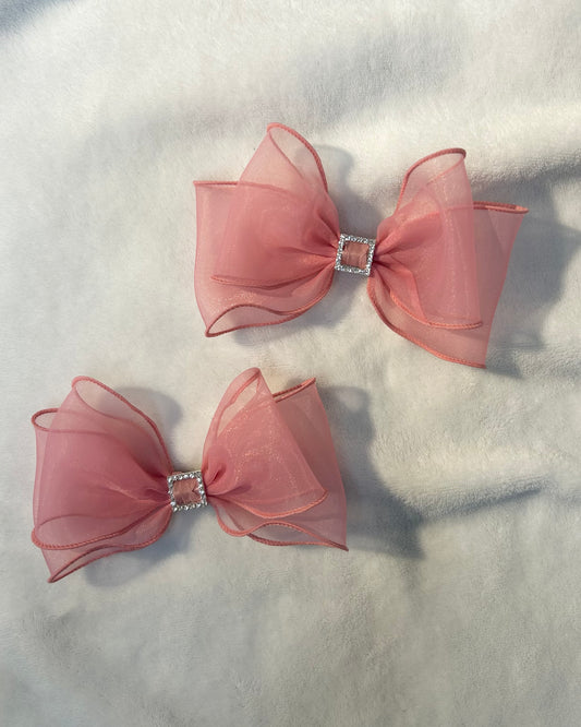 Pink Bow Clip