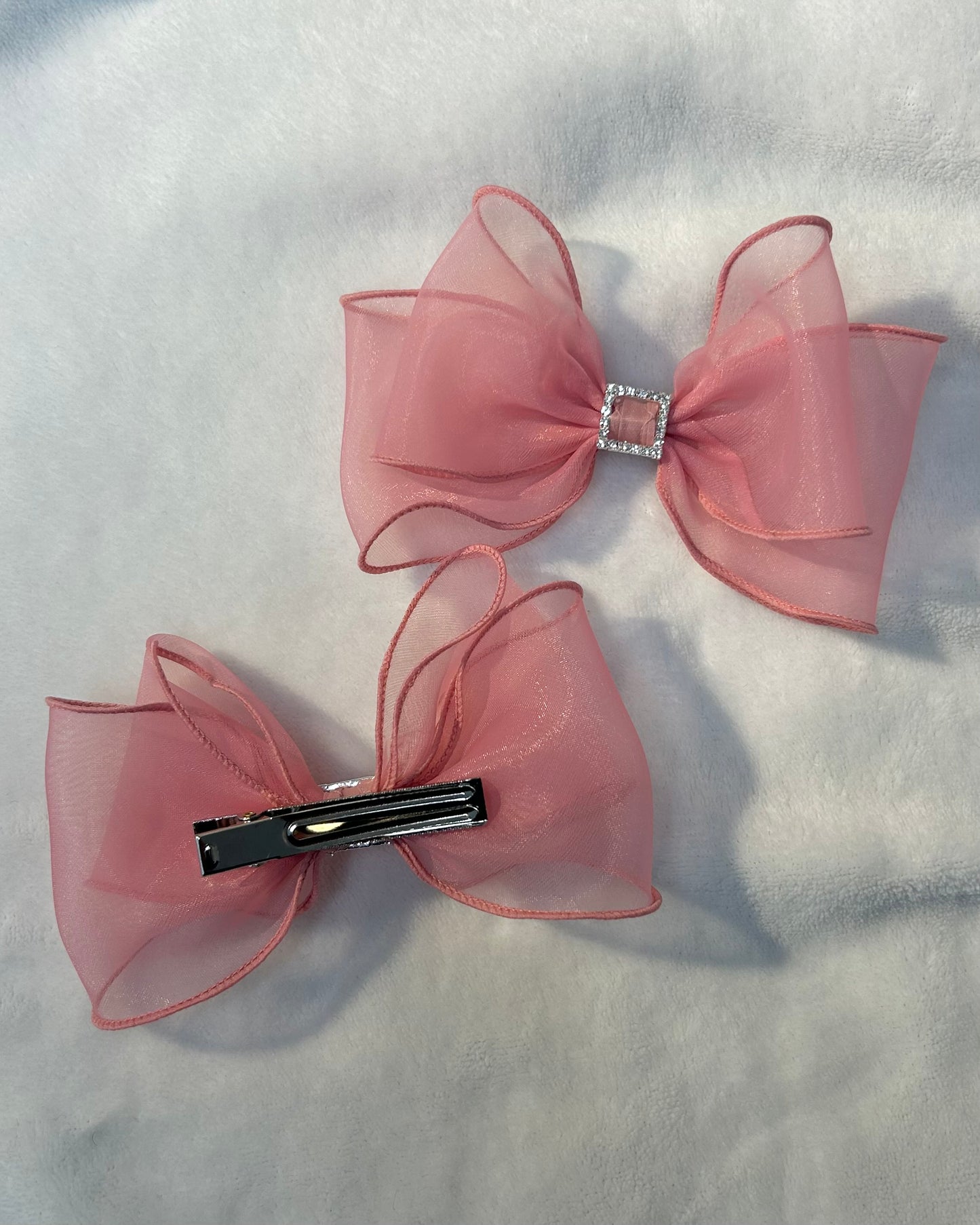 Pink Bow Clip