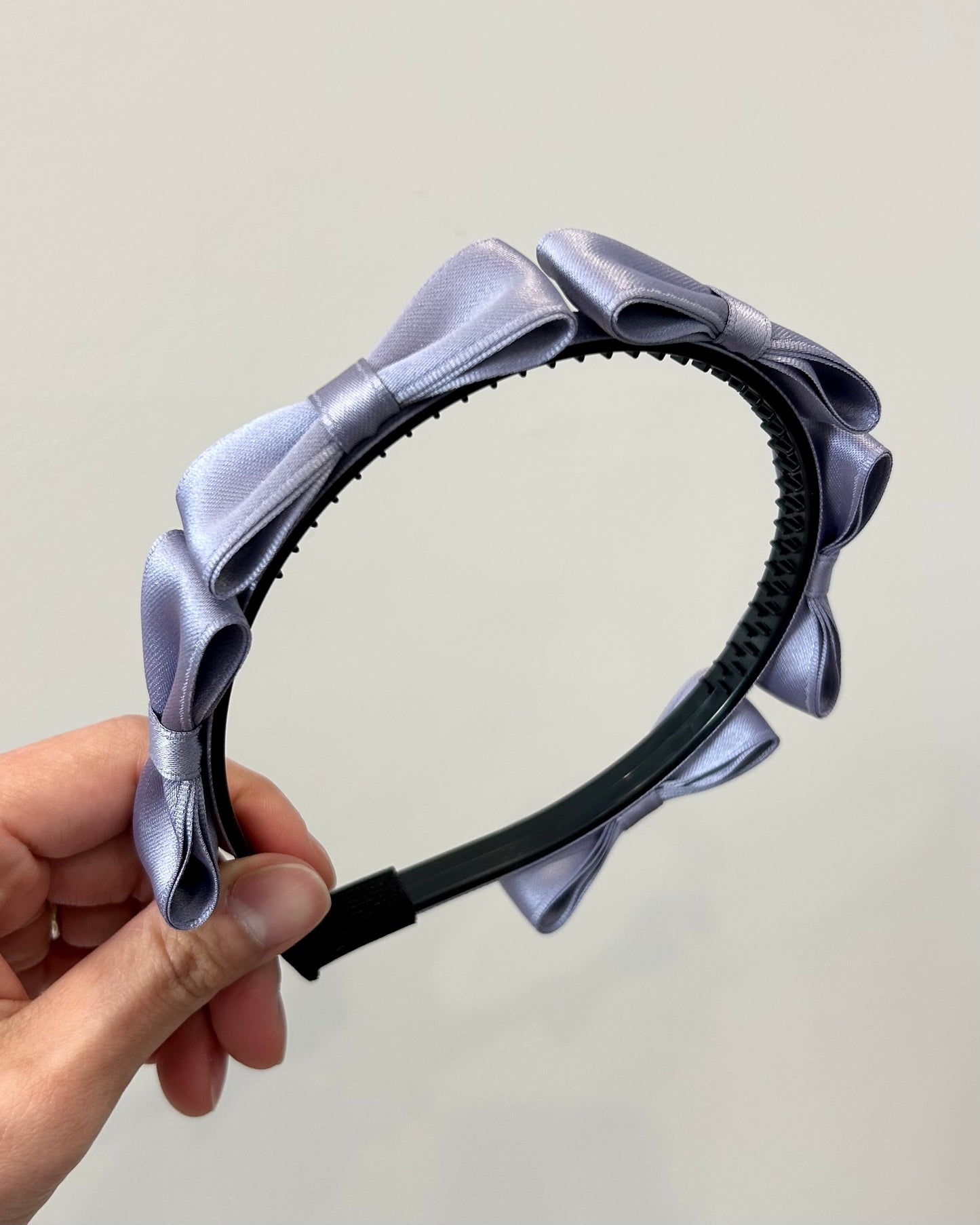 Slim Satin Bow Headband