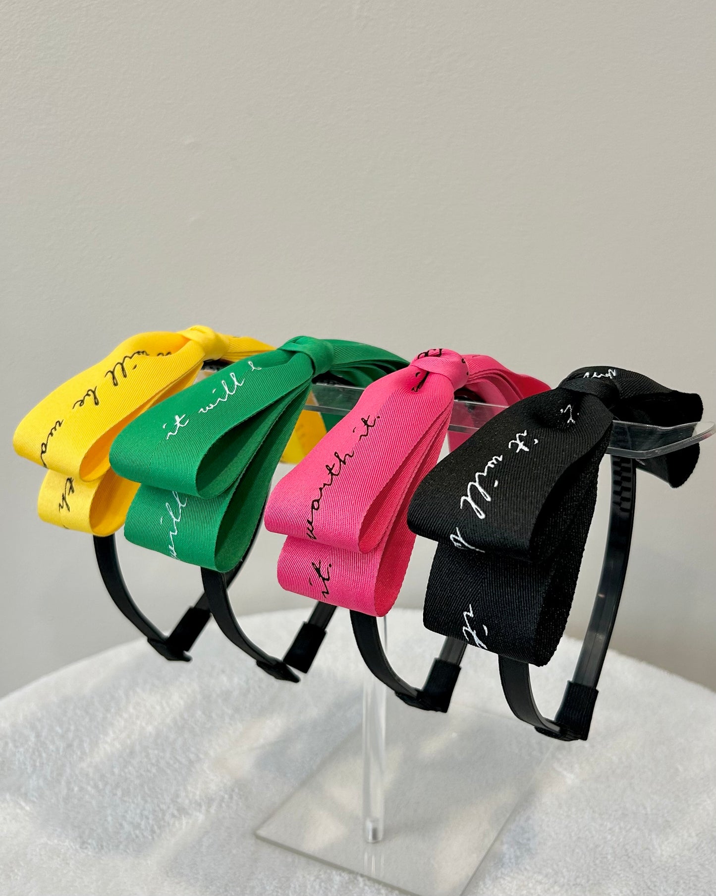Playful Grosgrain Ribbon Bow Headband