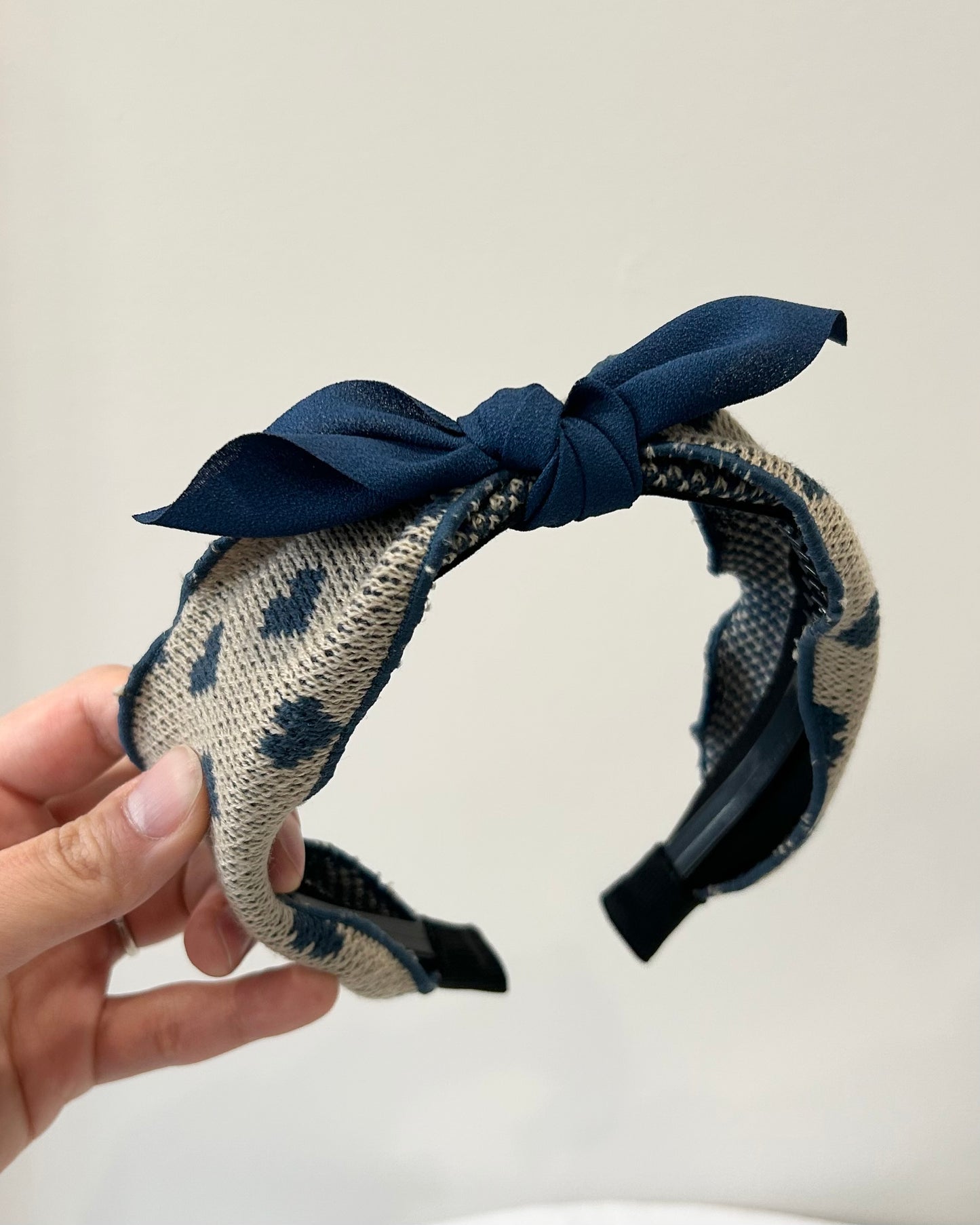 Heart Knit Knotted Headband