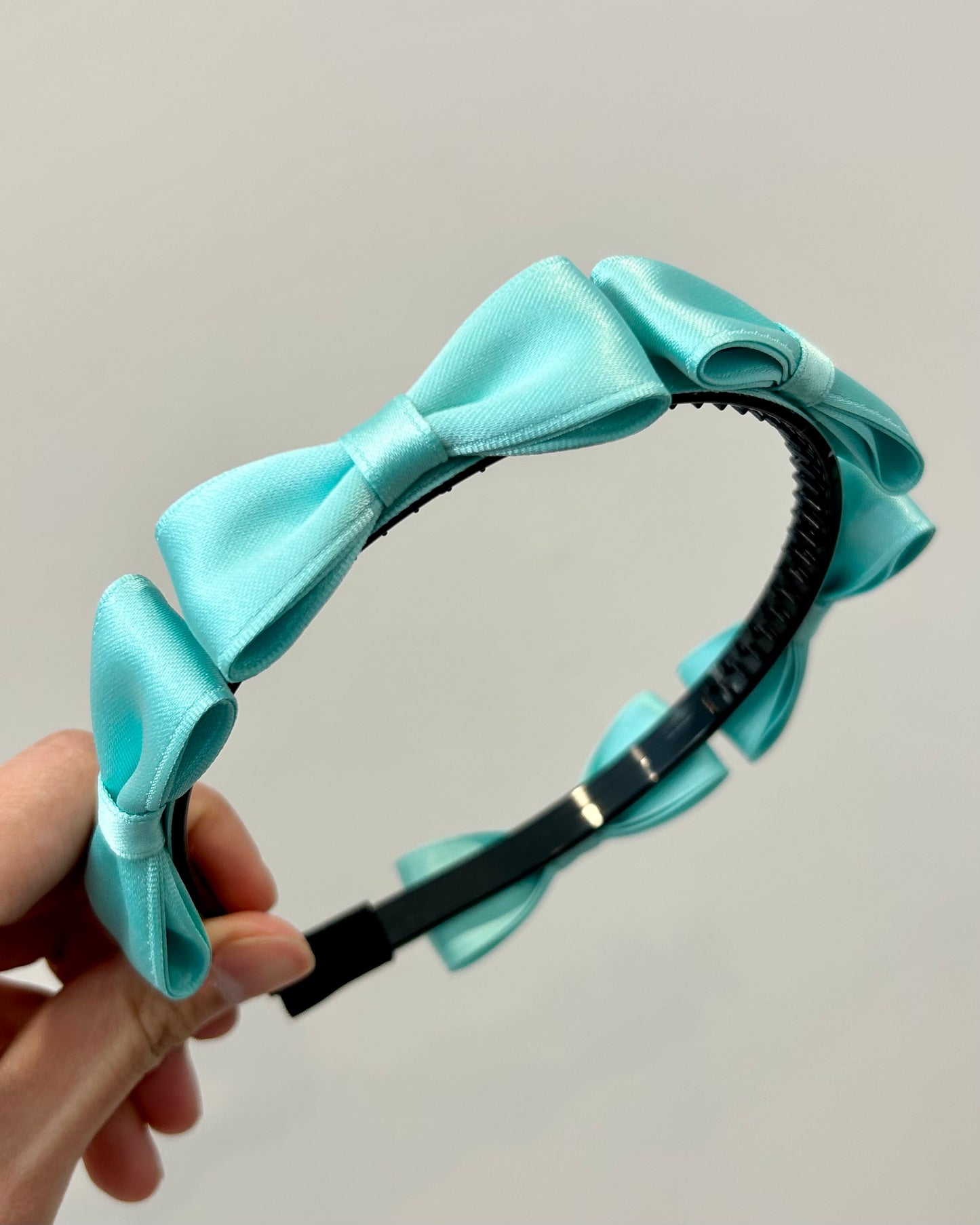 Slim Satin Bow Headband