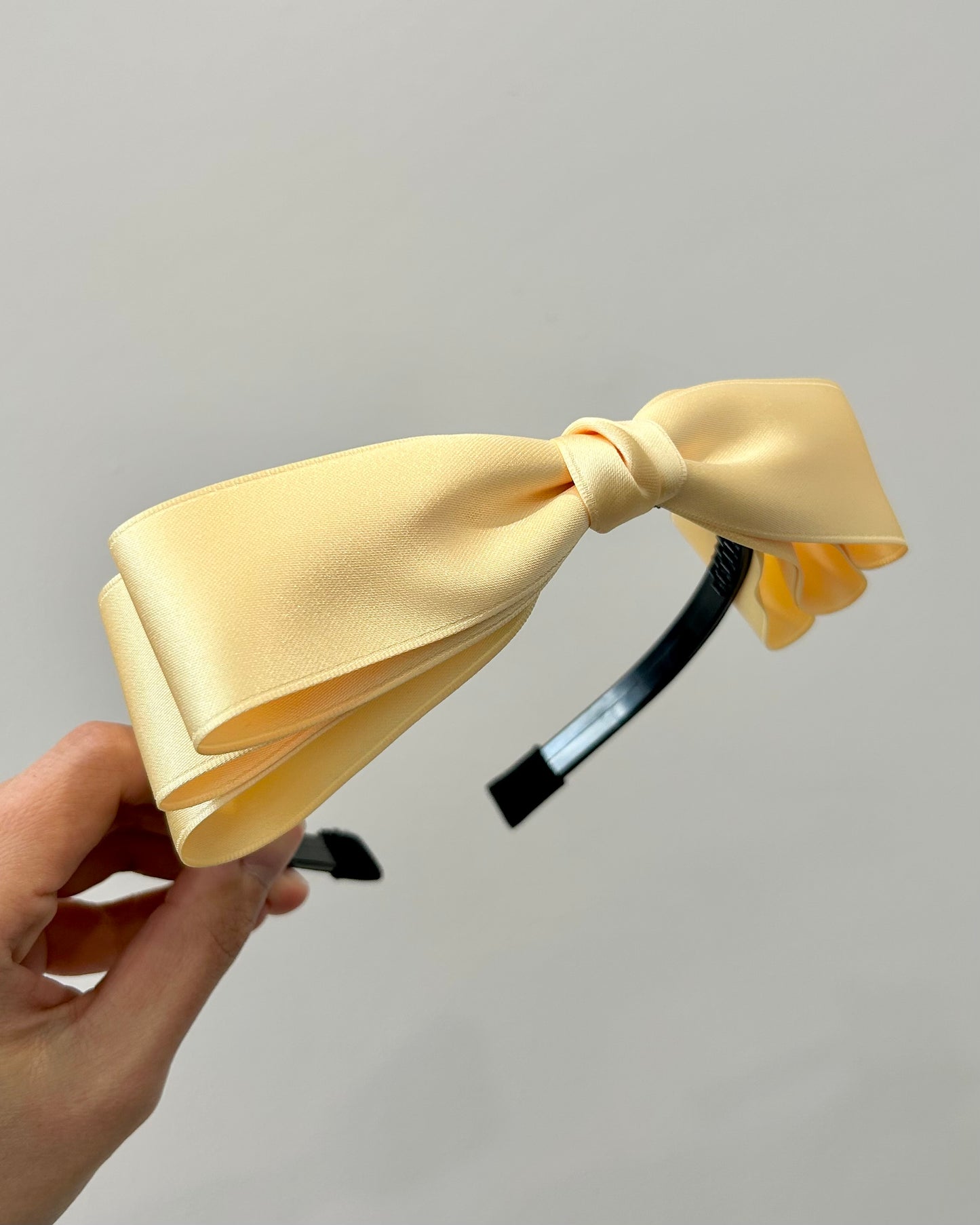 Classic Satin Oversized Bow Headband